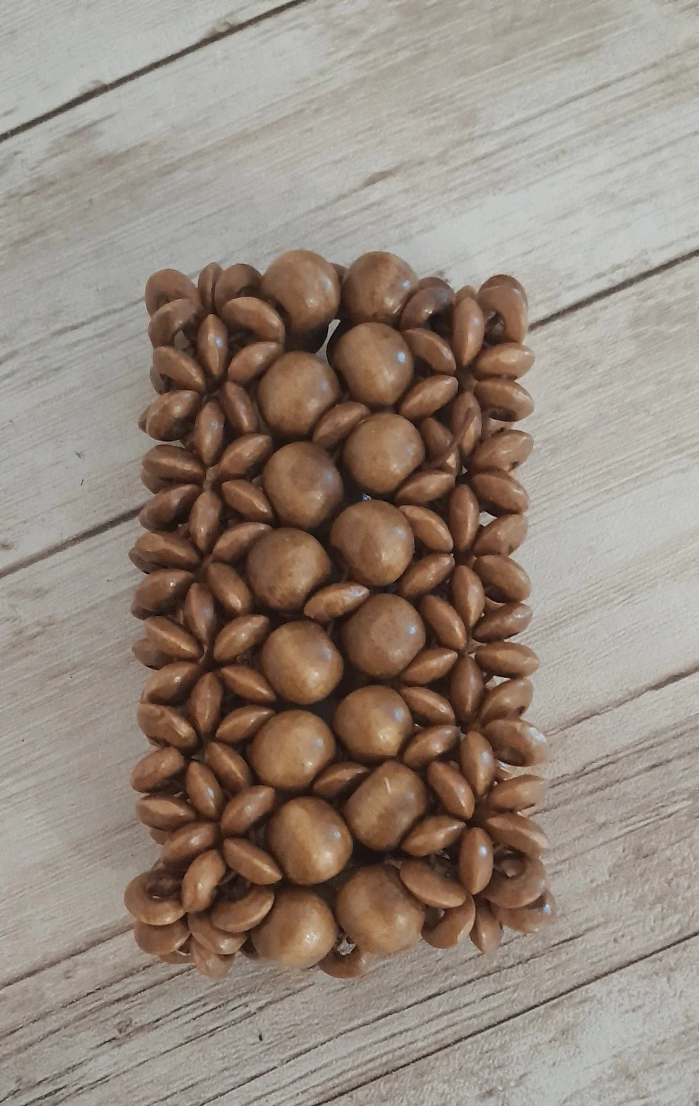 Pulsera de madera, color nuez/beige oscuro, Bohème – photo 3